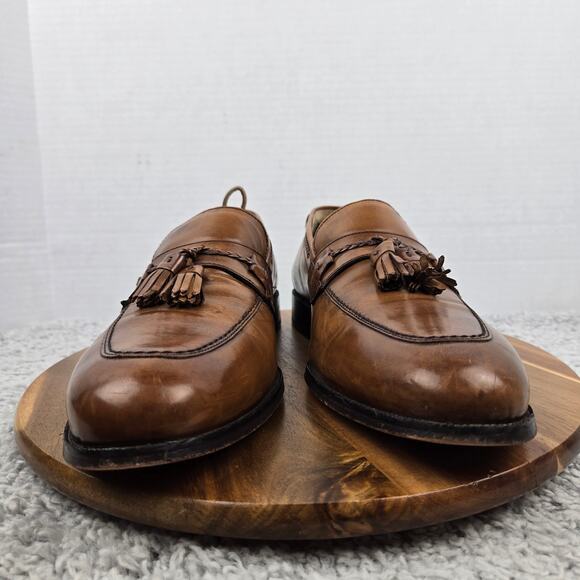 Johnston and Murphy Mens 11W Wide Signature Series Brown Casual Tasseled Loafer main image 11